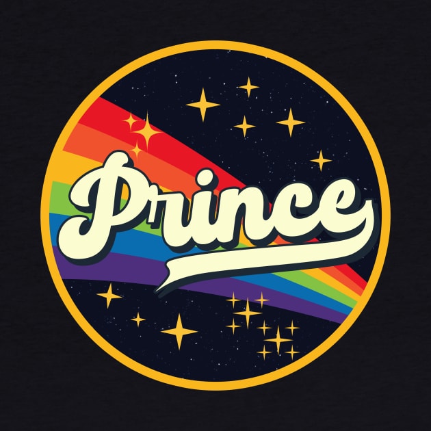 Prince // Rainbow In Space Vintage Style by LMW Art